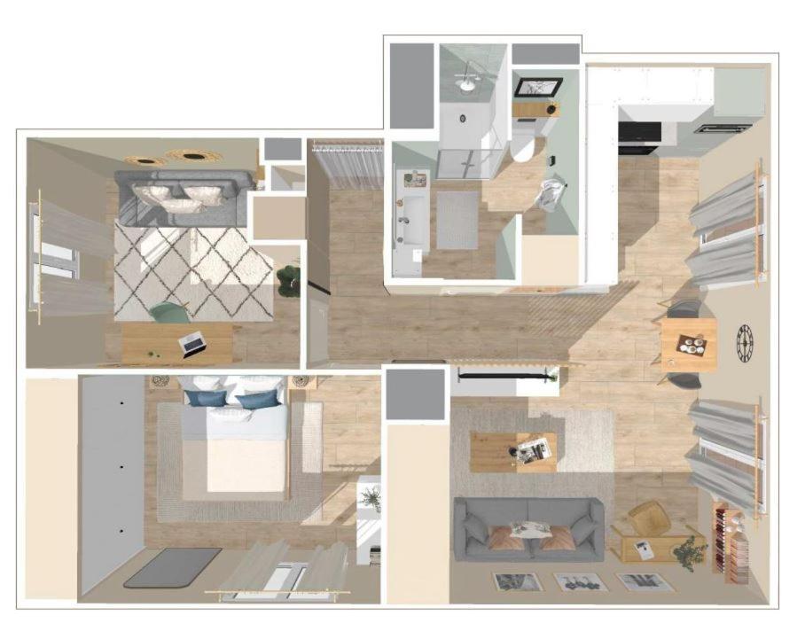 Appartement 2 Queenbed Parking Clim Wifi Екс ан Прованс Екстериор снимка